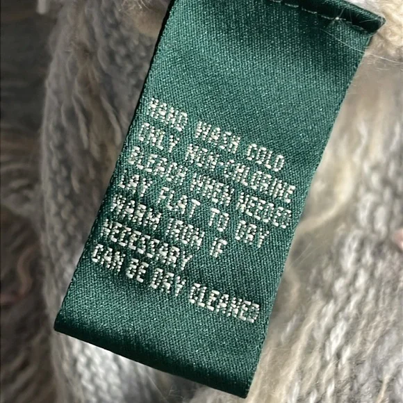 Ralph Lauren blue Fair Isle cotton wool cashmere rabbit Sweater Size Large - Picture 9 of 10